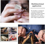 10pcs Hand-Working Sewing Thimble, Metal Finger Shield Ring, Leather Coin Finger Protectors, Sewing Thimble Rings Cap Metal Shield for Knitting Quilting DIY Craft Tools