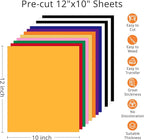 HTVRONT HTV Heat Transfer Vinyl -13 Pack HTV Vinyl, 12" x 10" Iron on Vinyl for T Shirts, 10 Assorted Premium Colors Heat Transfer Vinyl for All Cutting Machines