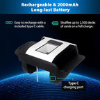 S1 Automatic Card Shuffler with 2000mAh Rechargeable Built-in Battery, 2 Deck Ultra Quiet Shuffling Machine