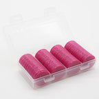 Set of 100 Opaque Plastic Learning Counters Mini Poker Chips Game Tokens with Storage Box (Mediumvioletred, 1 Inch)