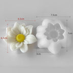 2 Pack Tulip Flower Succulent Peony Half Open Rose Bud Cylinder Candle & Resin Mold - Resin Casting Silicone Molds for Home Decor & Candle Making Wave Spiral Mold