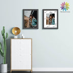 MBC Mat Board Center, 10 Pack 12x16 for 8.5x11 White Picture Mats Frame Mattes, Bevel Cut, Acid Free, 4-ply Thickness