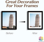 MBC Mat Board Center, 5 Pack 8x10 for 7x9 White Picture Mats Frame Mattes, Bevel Cut, Acid Free, 4-ply Thickness