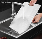 Titanium Cutting Board - 100% Pure Titanium Cutting Boards for Kitchen - Cutting Edge Hygiene & Durability, 1 Pack Double Sided Medical-grade Titanium Cutting Mat, Easy to Clean (14"L x 10"W)