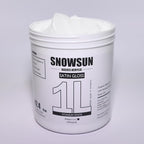 SNOWSUN Basics Titanium White Acrylic Paints, Large Bulk Acrylic Paint (42.4 oz, 1000ml) Non Toxic Gloss Heavy Body Art Paint for Multi-Surface, Ideal for Canvas Wood Ceramic Fabric and Nail Art Leather, Stone Craft, for Artists & Beginners