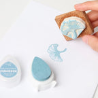 Stamp Pad,17 Colors Water Drop Pigment Ink Pads for Stamps,Scrapbooking Color Painting,Wood, Fabric and Paper Surface. Chalk Sticky Inks for Embossing Powder,(17 Pack)