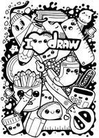 6pcs Black Alcohol Markers Set, Dual Tips Art Markers Drawing Sketched Double Tipped for Beginner Adults Kids(Black)