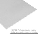 6061 T651 Aluminum Sheet Metal 12 x 16 x 1/16 (0.06”) Inch Plain Thin Aluminum Plate Covered with Protective Film, Heat Treatable Rectangle 1.5MM Aluminum Metal Plate for Industrial, Crafting