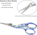BIHRTC 3.6inch Small Craft Scissors Cross Stitch Knitting Scissors Sharp Stainless Steel Tip for Sewing Threading Crafting Needlework Art DIY Work