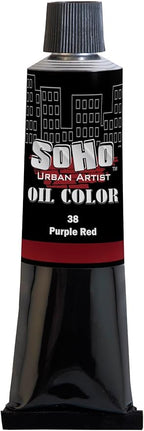 Soho Urban Artist Oil Paint - Purple Red, 170 ml Tube - Best Valued Oil Colors for Painting, Excellent Pigment Load