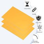 PATIKIL 2.1x3.3 Inch Anodized Aluminum Sheet Metal, 15Pcs Laser Plates Engraving Blanks 0.5MM Thin Rectangle for Crafting DIY House Laser Engraving, Yellow
