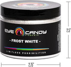 Eye Candy Pigments Premium White Mica Powder - Frost White (50gr) - for Epoxy, Resin, Soap, Paint, Woodworking, Acrylic Pouring, Bath Bombs, Fishing Lures - DIY Arts and Crafts Additive