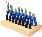 Toolour Jewelry Pliers Set Jeweler Making Tools Kit with Wood Holder,8Pcs Professional Wire Plier for Beading Jewelry Maker DIY Crafting Wrapping Crimping Cutting Repair,Essential Tools for Adults