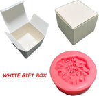 Soap Molds Carnations Flower, 3D Flowers Silicone Handmade DIY Candy Melt Mold, Chocolate Cookie Making Tools, Christmas Cake Candles Mould, Christmas Party Decoration for Oven Cupcake