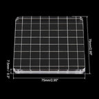 PATIKIL 3" x 3" Acrylic Stamp Block, Clear Stamping Block with Grid Lines Decorative Mounting Blocks Square for Scrapbooking DIY Crafts Card Making