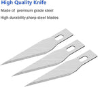 DIYSELF 1PCS Exacto Knife with Safety Cap and 20PCS Craft Precision Hobby Knife Blades for Modeling, Scrapbooking, Stencil