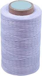 284 Yards Waxed Thread, 210D Heavy Duty Upholstery Wax Thread for Leather Sewing, 0.8mm Flat Waxed Linen Cord for Bookbinding/Shoe Repairing/Leather Projects