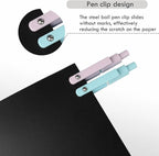 Ddaowanx Gel Pens, 5 Pcs 0.7mm Quick Dry Black Ink Pens Fine Point Smooth Writing Pens, Cute Office School Supplies Gifts for Women (5 Pcs Gradient-Black Ink)