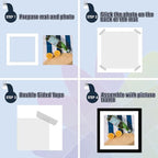 Mat Board Center, Pack of 10, 20x20 for 16x16 White Photo Picture Mats - Acid Free, 4-ply Thickness, White Core - for Pictures, Photos, Framing