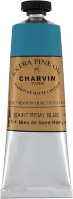 Charvin Extra Fine Oil Paint, Saint Remy Blue 60 ml - Triple-Milled, Rich Texture, Poppy Oil-Based, Light-Fast, Handmade, Archival Quality