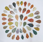 50 PC Lot Flint Arrowhead OH Collection Project Spear DIY Points arrowheads