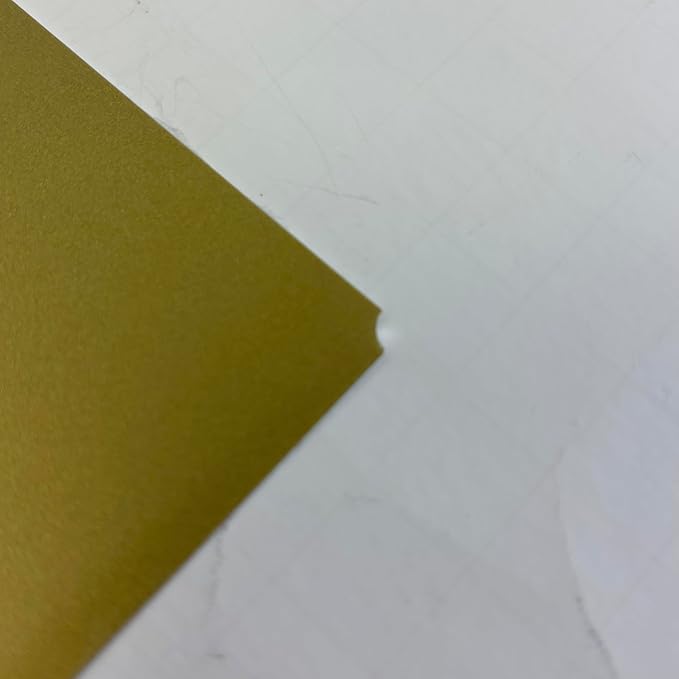 Blank Metal Plates for Laser Engraving - 4 Pack | Aluminum Sheets 0.020" Thick | CO2, Diode, Fiber Laser Compatible | Multiple Sizes & Colors (Gold (engraves black), 1.5x4 inch)
