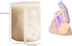 Religion Cylinder Nativity Jesus Angel Soap Resin Casting 3D Nativity Scene Candle Making Molds