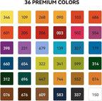 MeiLiang Watercolor Paint Set 36 Vibrant Colors 5ml / 0.17 Fl Oz Tubes, Watercolor Tubes with Great Value, Water Color Paints Art Supplies for Adults, Artists & Beginners