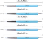 Caydo 9 Pieces Stylus Tools, 5 Pieces 2 Way Total 10 Different DIY Silicone and Ceramic Clay Indentation Tool and 4 Pieces Double-Ended Metal Ball Tools