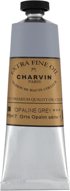 Charvin Extra Fine Oil Paint, Opaline Grey 60 mL - Triple-Milled, Rich Texture, Poppy Oil-Based, Light-Fast, Handmade, Archival Quality
