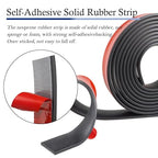 Neoprene Rubber Strips Self Adhesive Solid Rubber Sheets, Rolls & Strips for DIY Gaskets Crafts Pads Seals Warehouse Flooring Neoprene Sheet with Adhesive Backing (2" Wide x 1/5" Thick x 20' Long)