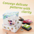 IROMOYO Stamp PAD, Traditional Japanese Ink Colour, Oil-Based Ink pad - OCHER Green
