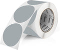 Perco Grey 3-Inch Round Circle Dot Sticker Labels with Easy Peel Perforation - 500 Labels per Roll - Strong Adhesion, Vibrant Colors for Organizing, Crafting & More - Made in USA