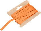 MECCANIXITY Double Fold Bias Tape for Sewing 1/3 Inch x 6 Yards Satin Pre-fold Continuous Binding Tape for Seaming Quilting Hemming Binding DIY Crafts, Orange
