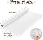 Tracing Paper Roll 24in x 50yd, White Trace Paper Pattern Paper Translucent Tracing Paper for Sewing, Drawing, Sketching, Gift Wrapping