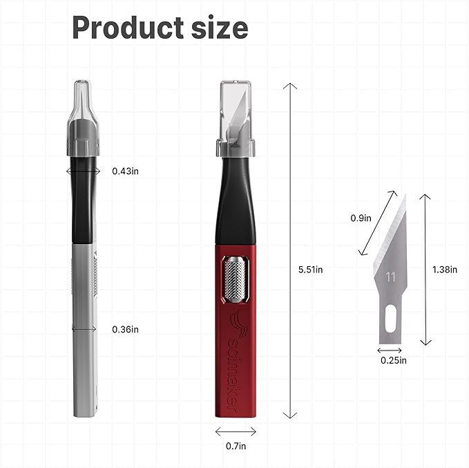 3 PCS Exacto Knife,Hidden Blade Design at The End,Comes with 5 Spare High Qualiry Carbon Steel Exacto Knife Blades. Craft Knife for Crafting, Arts,Modeling,Scrapbooking,Stencil,DIY Projects.Black