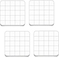 4PCS Acrylic Stamp Block,Square Acrylic Stamping Blocks, with Grid Lines, Clear Stamp Block, for DIY Crafts, Scrapbooking, Card Making, Decorations and Stamping Projects