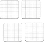 4PCS Acrylic Stamp Block,Square Acrylic Stamping Blocks, with Grid Lines, Clear Stamp Block, for DIY Crafts, Scrapbooking, Card Making, Decorations and Stamping Projects