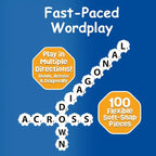 Word Strategy Game Travel Edition, Word Puzzle for Adults, Family, and Kids, Fun Game for Ages 8+, Travel Size, 1-2 Players