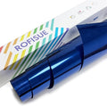 ROFISUESheet MetallicFoil HeatTransferVinyl 12Inch*6Ft BundleChrome HTV VibrantColors for Stunning T-Shirt DesignsPerfect forDIY (Royal Blue, 12Inch*6Ft)