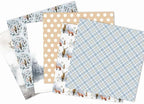 Winter Woodland Scrapbook Paper Pad 6x6 Inch – 24 Sheets (12 Double-Sided Designs) | Deer, Fox, Polar Bear, Plaid & Holiday Pattern Cardstock for Card Making, Scrapbooking & Junk Journals