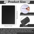 Zonon 200 Pack Engraving Aluminum Plates for CNC Engraver Laser Crafting Multipurpose Metal Metal Business Cards Sheets Engraving DIY Gift Cards 86 x 54 x 0.21 mm(Black Matte)