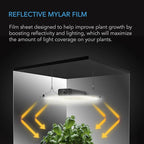 AC Infinity Mylar Film Roll 4' x 50', Reflective PET Foil Sheet, 2 mil Thick Tear-Resistant Cover Vapor Barrier for Greenhouses, Patio, Gardens, and DIY Grow Rooms