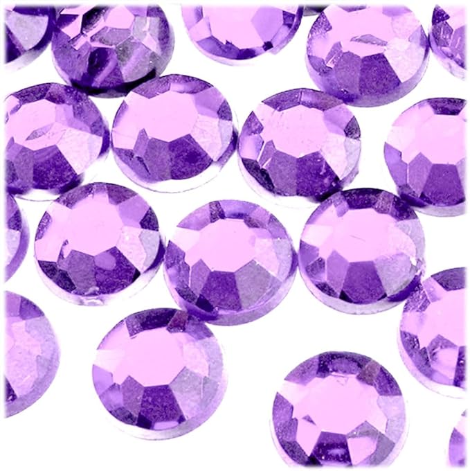 The Crafts Outlet 72pc Rhinestones Round 20mm - Jewel Tone Assortment