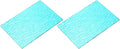 MECCANIXITY 2 Pcs Stained Glass Sheet Mosaic Tile 7.9 Inch x 5.9 Inch Sea Blue Stained Glass Sheets for Crafts DIY Art Project