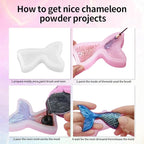 10 Colors Chameleon Mica Powder Color Shift Pigment Powder for Epoxy Resin Painting Soap Making Bath Bombs Candle Making Slime(0.1oz/jar)