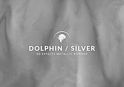 Spartan Epoxies Metallic Pigment Powder for Epoxy - 30 Unique Colors, 4oz for 1 Gallon and 12oz for 3 Gallons of Clear Epoxy, Made in the USA (Dolphin, 12oz (135 Grams))