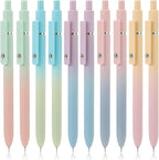 FIOVER 10pcs Gel Pens Black Ink Medium Point 0.7mm Pens Smooth Writing High-End Series Cute Ballpoint for Journaling Note Taking, Office School Supplies Gifts for Women and Men