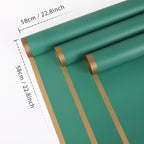 FUHITIM 20 Sheets Flower Wrapping Paper - Waterproof Floral Bouquet Packaging Paper for DIY Crafts，Florist Supplies Packaging Paper for Wedding Birthday Gift(Emerald Green)