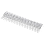 PATIKIL 16 Gauge 16" Floral Stem Wire, 100 Pcs Paper Wrapped Iron Artificial Flower Stem Accessories for DIY Bouquet Stem and Craft Decoration, White
